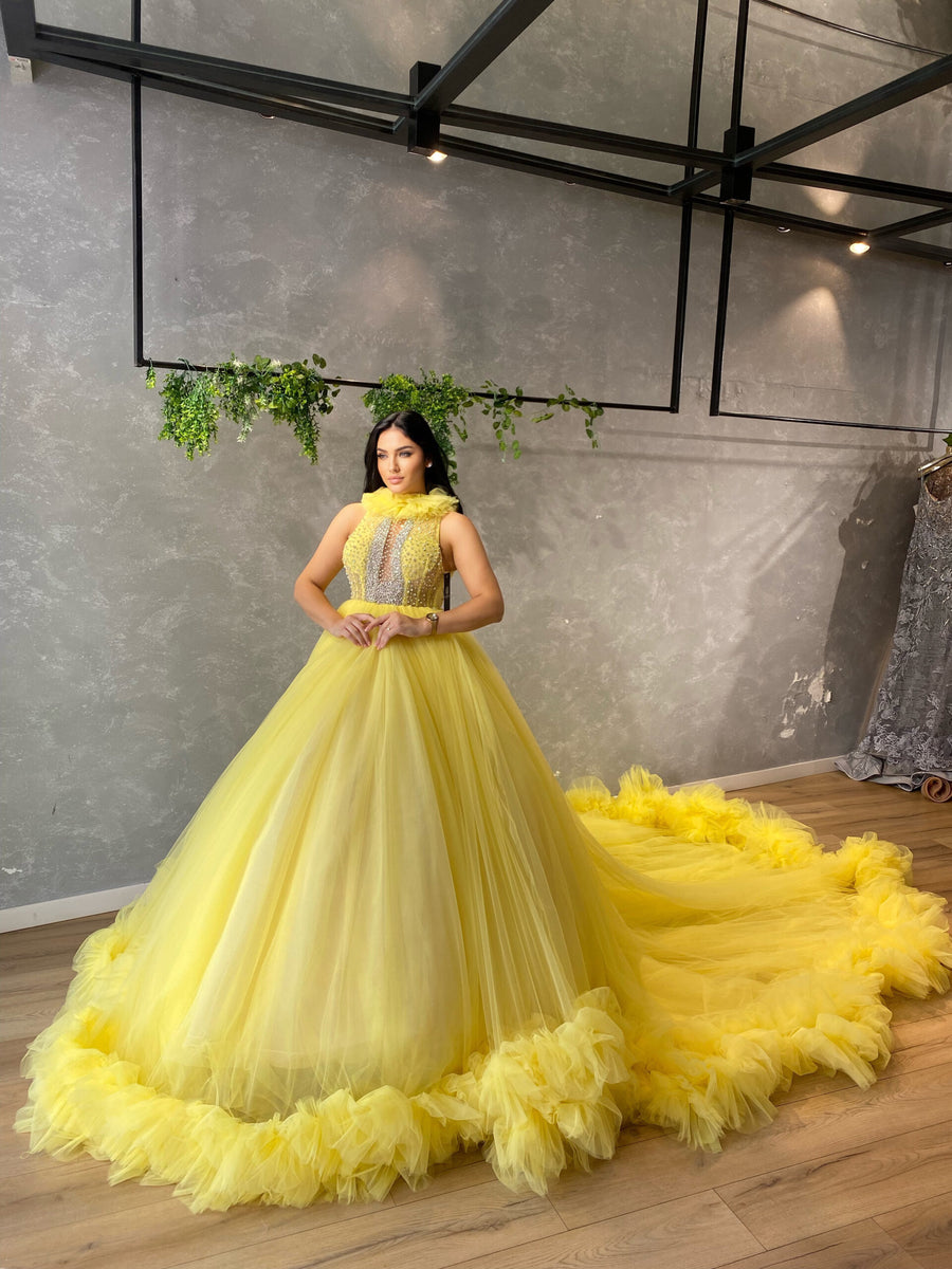 Yellow Ball Gown – Goddess Exclusive - Main Image