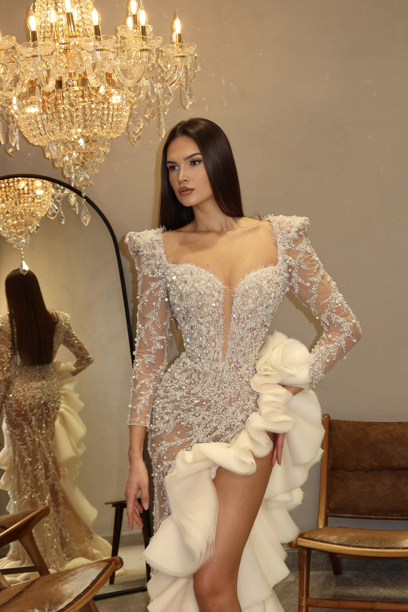 wedding dress champagne glass Red / M Dancing Queen energy only💃✨ Condition:New With Tags YGroup_helia-mini it is up to dark champagne wedding dress
