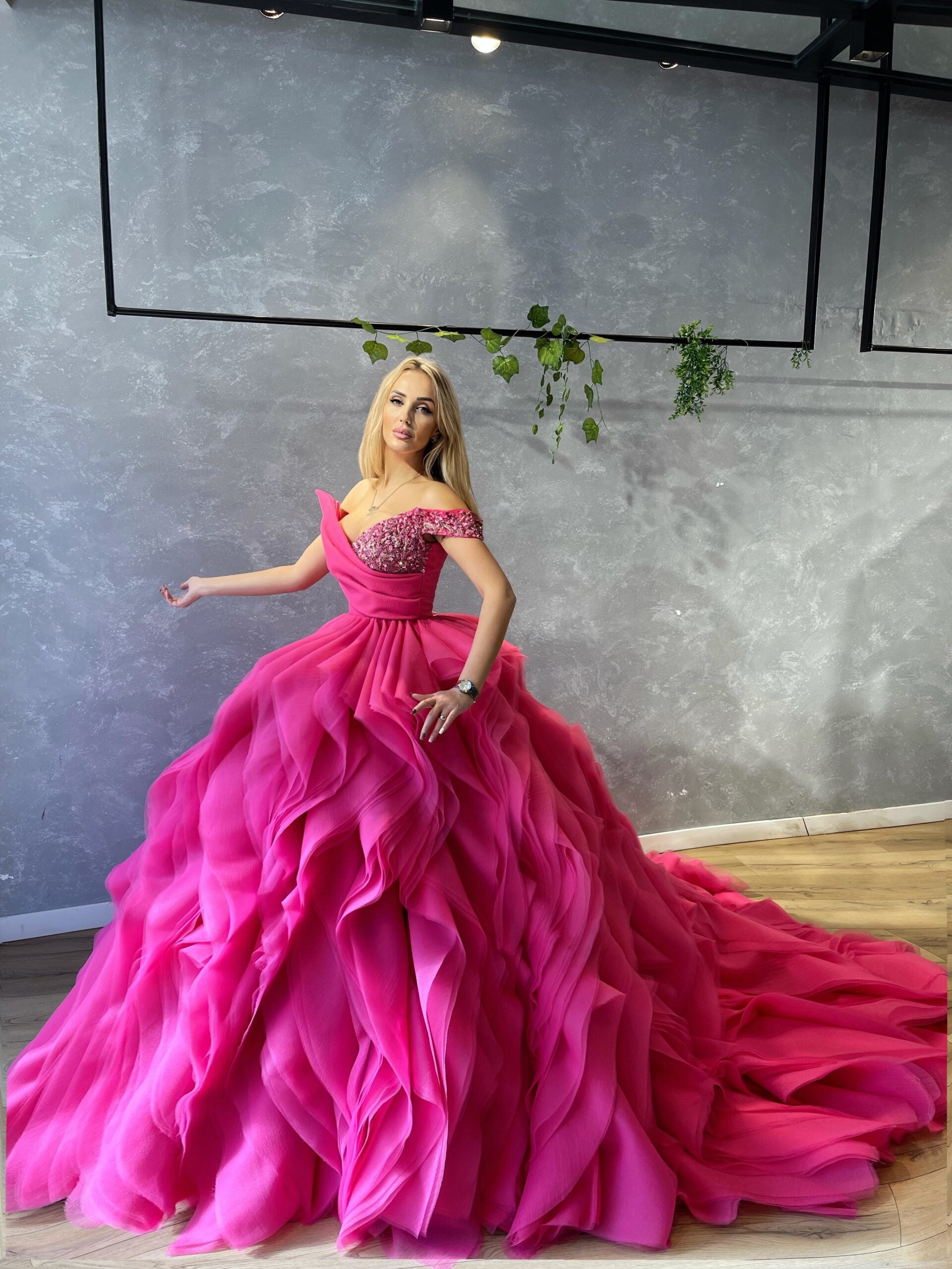 2024 Hot Pink Quinceanera Dresses Sweet 16 Ball Gown Detachable Cape |  Sweet 16 dresses, Quinceanera dresses pink, Hot pink quinceanera dresses