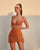 Orange mini dress