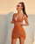 Orange mini dress