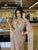 Long Embroidered silver dress