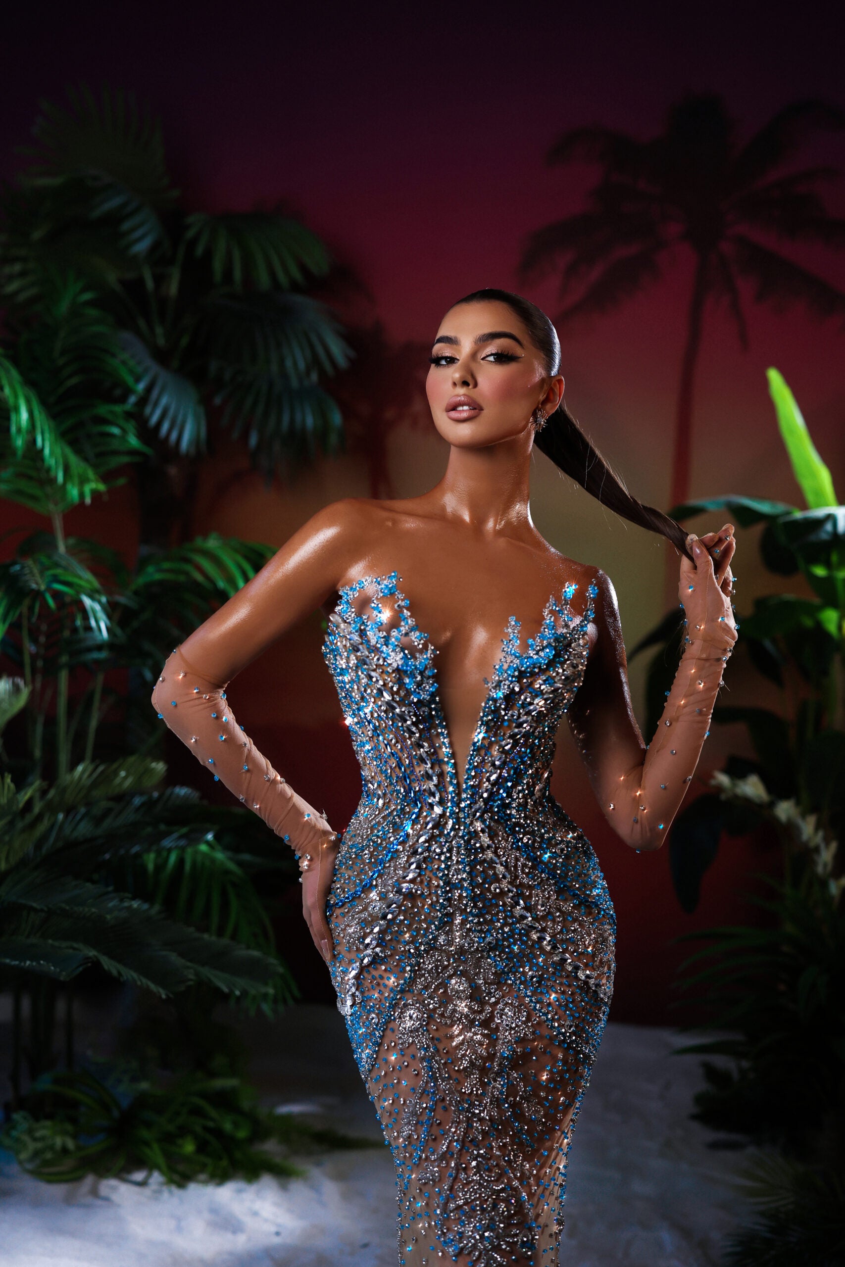 Blue Stone Dress – Goddess Exclusive