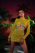 Yellow Short Embellished Dress