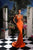 Orange Satin Dress