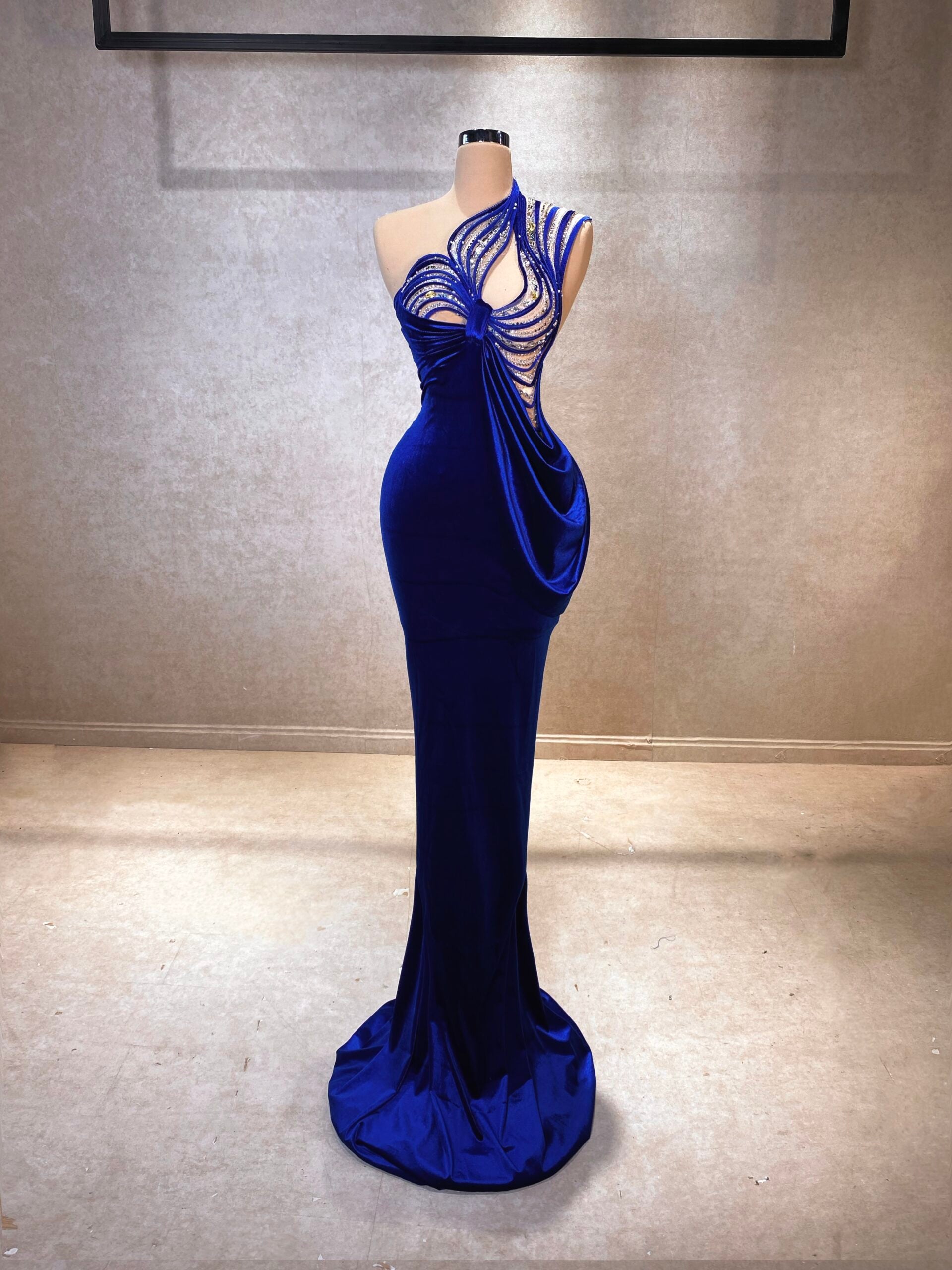 Blue Velvet Dress – Goddess Exclusive