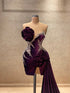 Dark Purple Velvet Dress