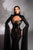 Extra long sleeve sequin gown