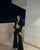 Black wide pant jumpsuit