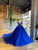 Royal blue gown