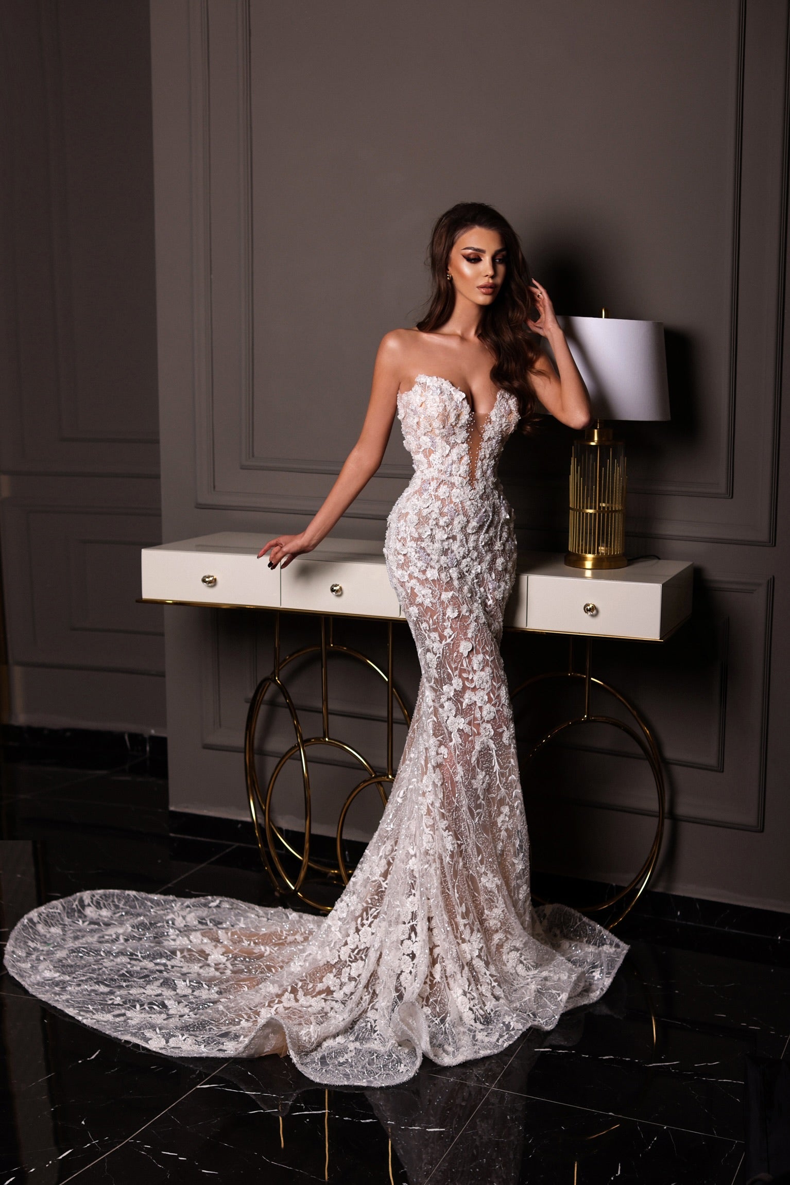 The Bridal 3d Flower Dress – Goddess Exclusive