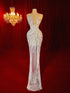 Sculpted Silver Soirée Couture