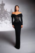Bead-Adorned Corset Gown